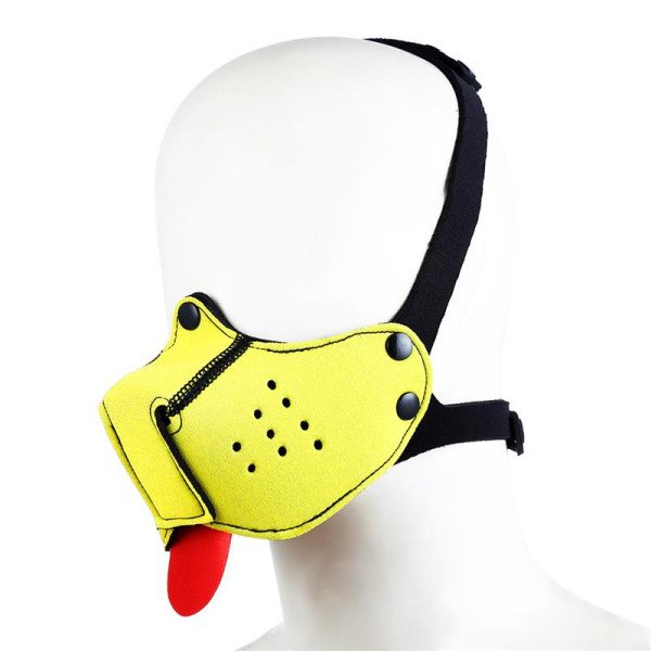 Maschera Cucciolo in neoprene giallo