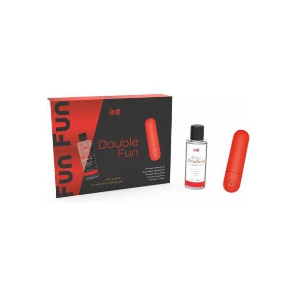 Set Mini Vibrating Bullet e Gel Scivolante alla Fragola 50 ml