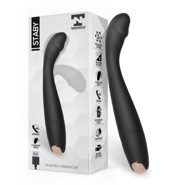 Staby Vibratore in silicone flessibile-curvabile