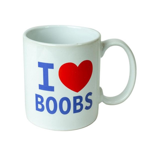 Tazza in ceramica I Love Boobs