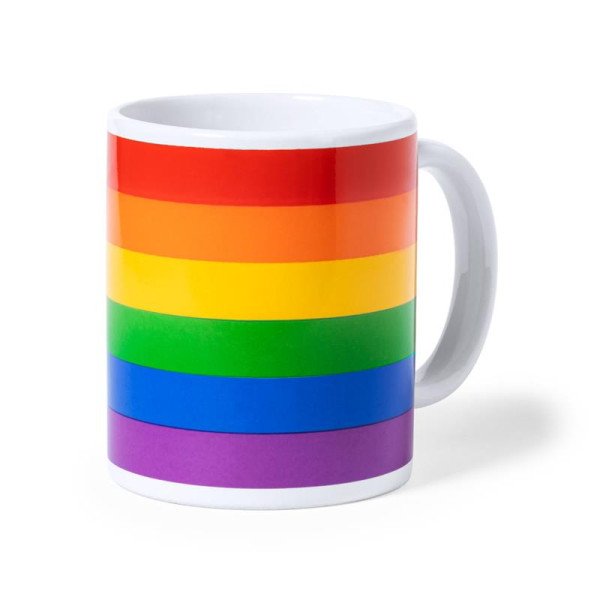 Tazza con bandiera LGBT