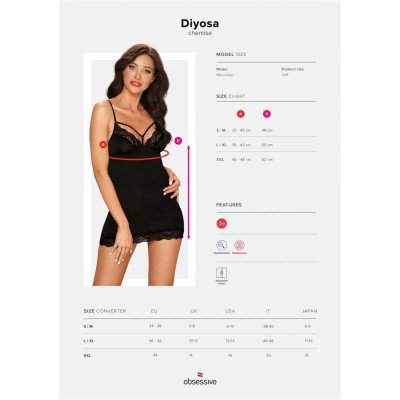 Diyosa Chemise Negro