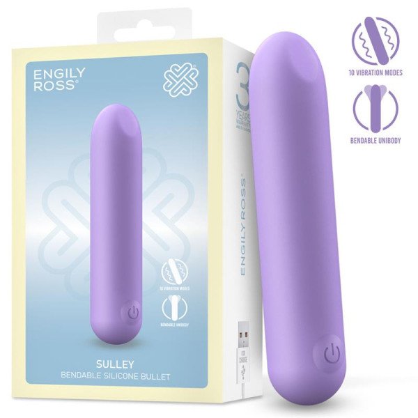 Sulley: vibratore proiettile in silicone liquido unibody USB pieghevole