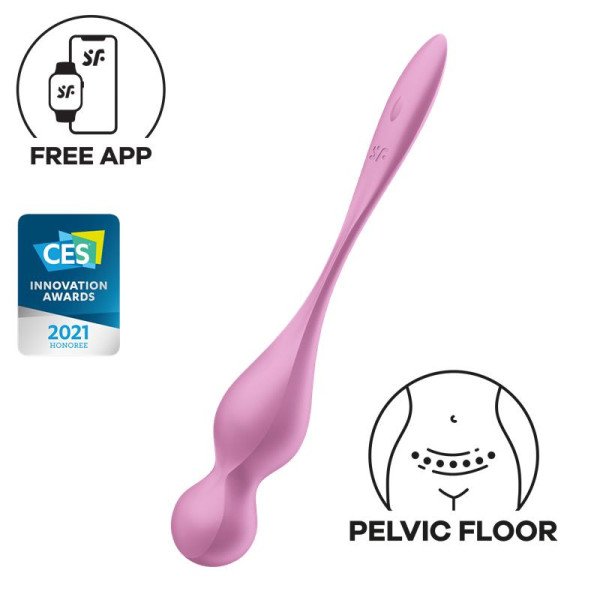 Love Birds 1 Sfere Kegel con APP - Rosa