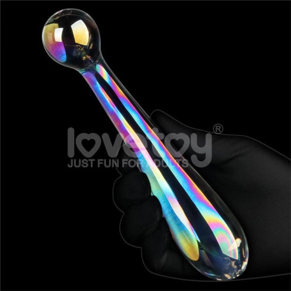 Glow in the Dark - Dildo in Vetro Twilight Gleam Arco Seducente