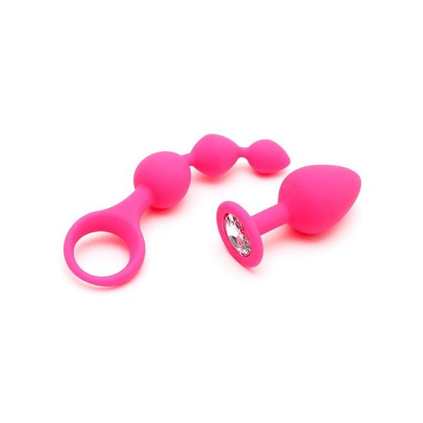 Set da gioco per il piacere anale Barcelona Pink