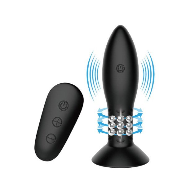 Mr. Play Plug anale con telecomando a vibrazione e rotazione