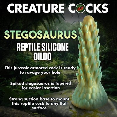 Dildo Dragon Stegosaurus Spiky Reptile