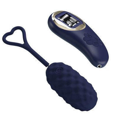 Vivian Uovo Vibratore con Telecomando Schermo Digitale Blu  %separator%  %shop-name%