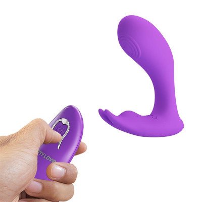 Idabelle Stimolatore con Vibrazione e Pulsazione con Telecomando Violetto  %separator%  %shop-name%