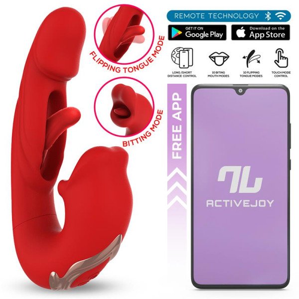 Mouty Vibratore con Bites e Flipping con app