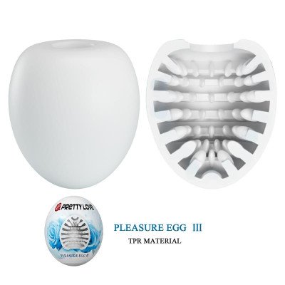 Huevo Masturbador Pleasure Egg III Blanco  %separator%  %shop-name%