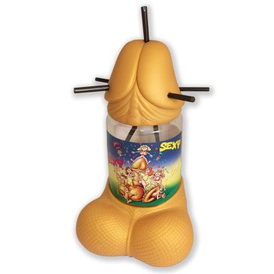 Biberon a Forma di Pene 5 Cannucce Gold Edition  %separator%  %shop-name%