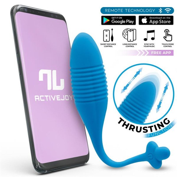 Uovo Vibrante con Up and Down (Thrusting) e APP USB