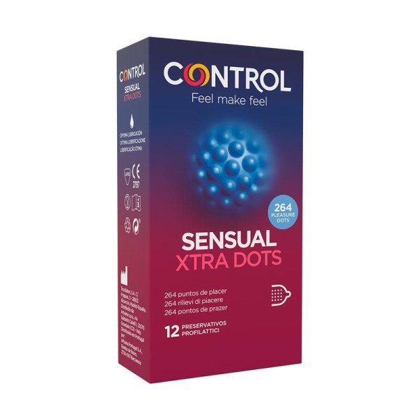 Sensuale Xtra Dots - Preservativi Punteggiati 12 pz