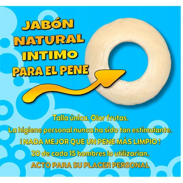 Jabón en Forma de Anillo para el Pene Amarillo