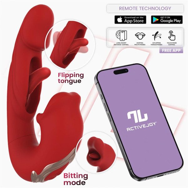 Mouty Vibratore con Bites e Flipping con app