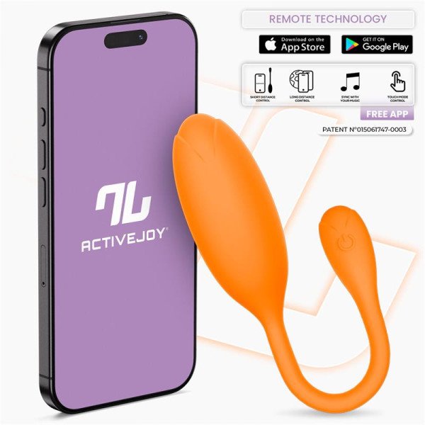 Logan Huevo Vibrador con APP Unibody Naranja