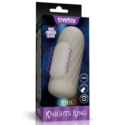 Knights Ring Funda para el Pene y Estimulador Spiral