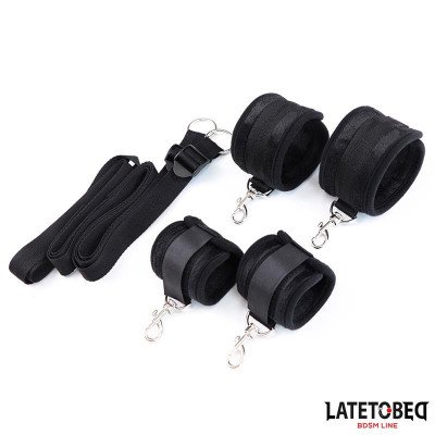 Restricciones de Cama Negro Ajustable