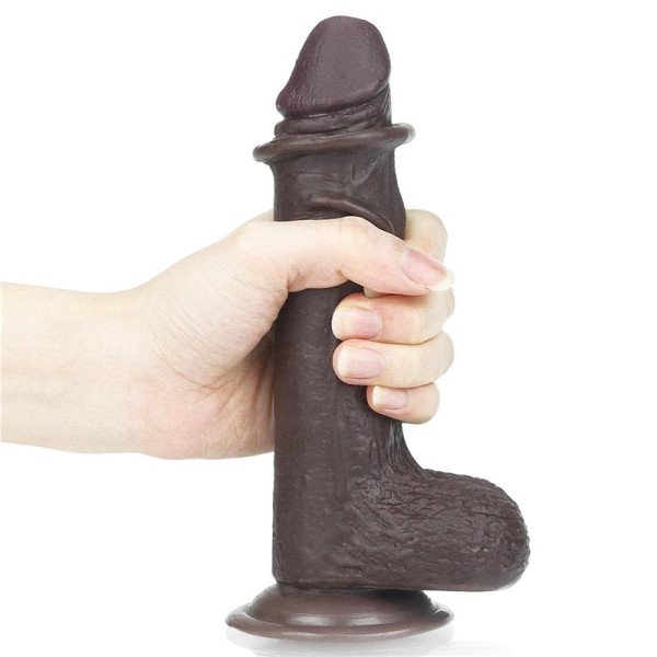 Dildo scorrevole nero 7