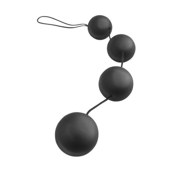 Palline anali con vibrazione Deluxe colore nero