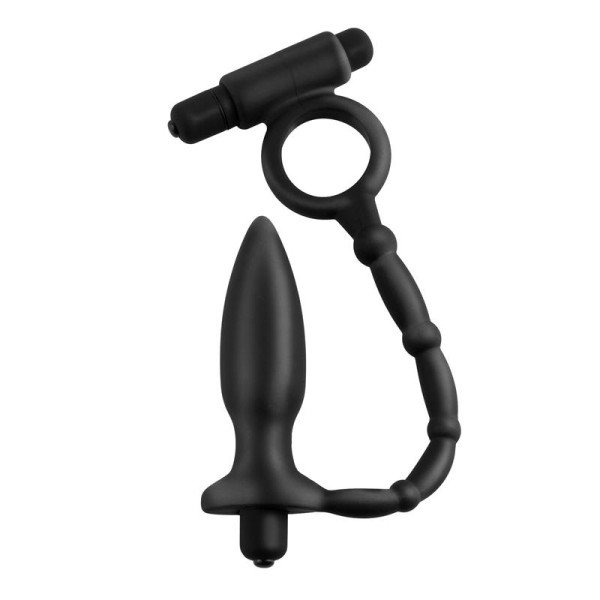 Anal Fantasy Collection Ass Kicker con Cockring - Colore Nero