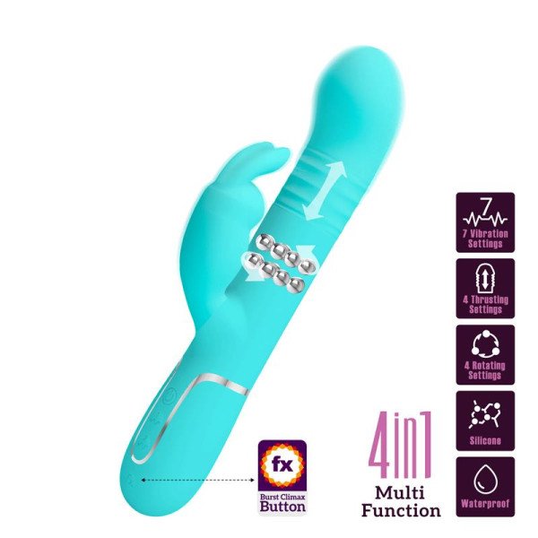 Coale Vibratore a sfera rotante e pulsante USB