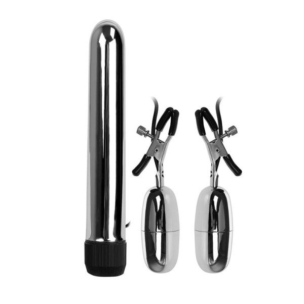 Morsetti vibranti per proiettili e capezzoli Baile con set di vibrazioni Turbo