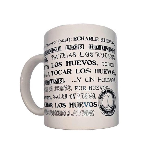 Taza Mug Sinonimos Huevos 370ml