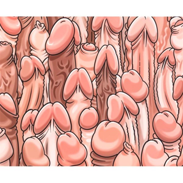 Alfombrilla para Raton con Penes 22 x 18 cm