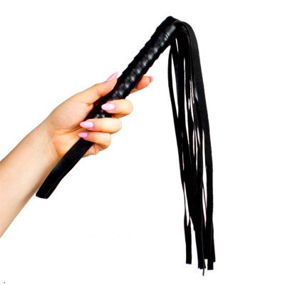 Flogger de Cuero 45 cm Negro