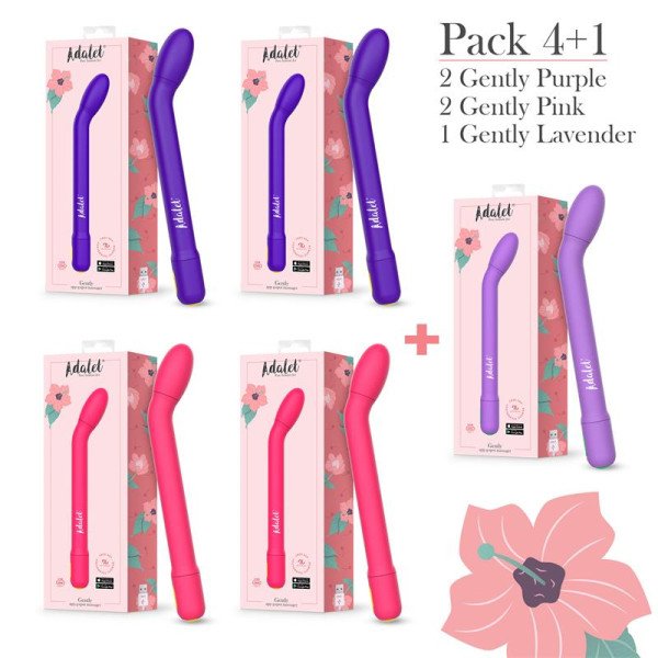 Pack 4 + 1 Gently Estimulador Punto G con APP
