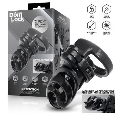 Detention Jaula para el Pene con Accesorio para Prince Albert