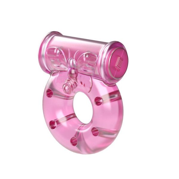 Anello Vibrante con Preservativo Colore Rosa