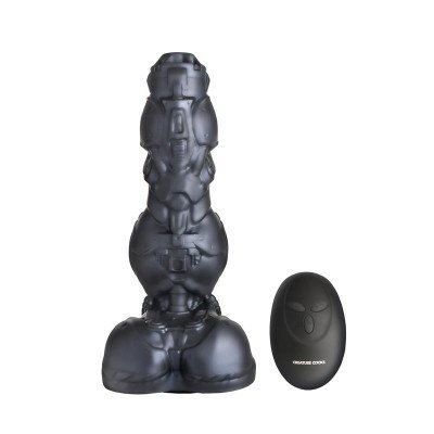 Cyborg Cock Dildo Metal con Thrusting y Vibracion