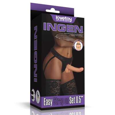 Harness with Dildo Easy Strapon 85