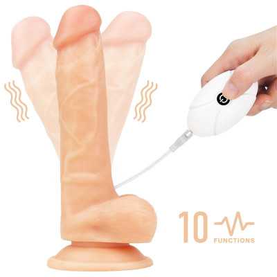 Strap on with Dildo with Vibrationd and Remote Control 75