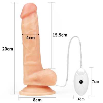 Strap on with Dildo with Vibrationd and Remote Control 75