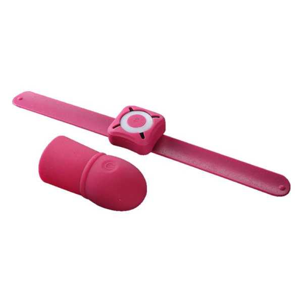 Manicotto del pene Super Striker con vibrazione rosa