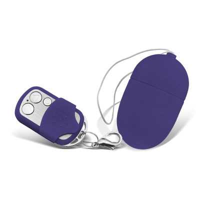 Vibrating Egg with Remote Control Medium Size Purple