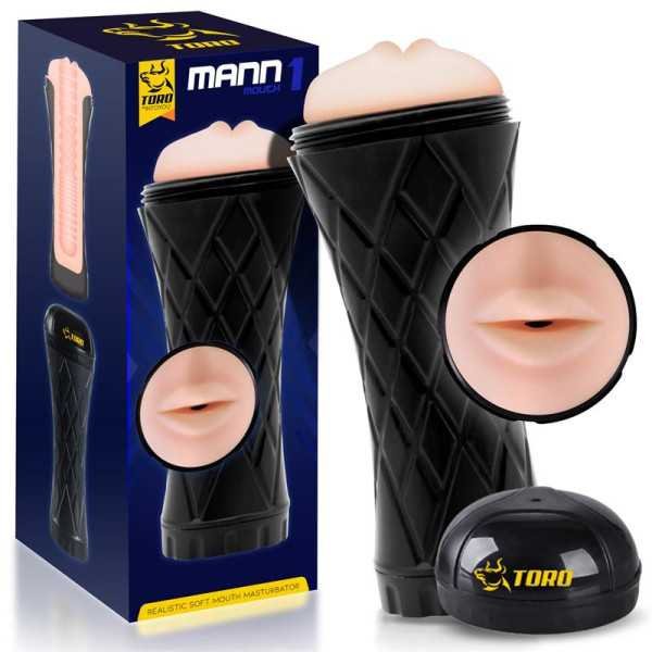 Mann1 Masturbatore maschile realistico a forma di bocca