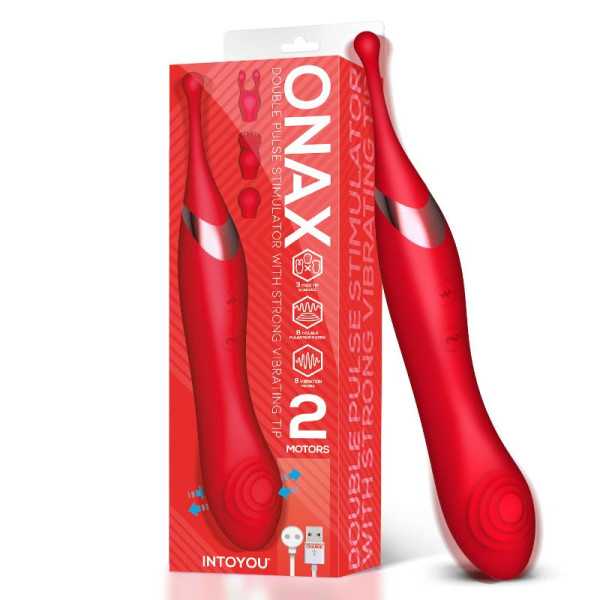 Onax: stimolatore a doppio impulso con punta vibrante USB
