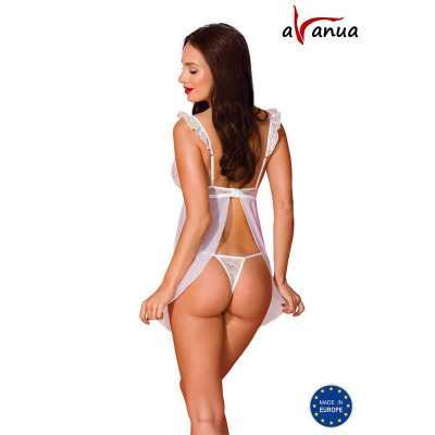 Milagros Chemise and Thong White