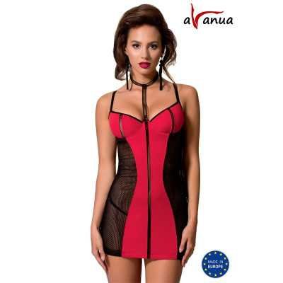 COLINE Chemise Red Black